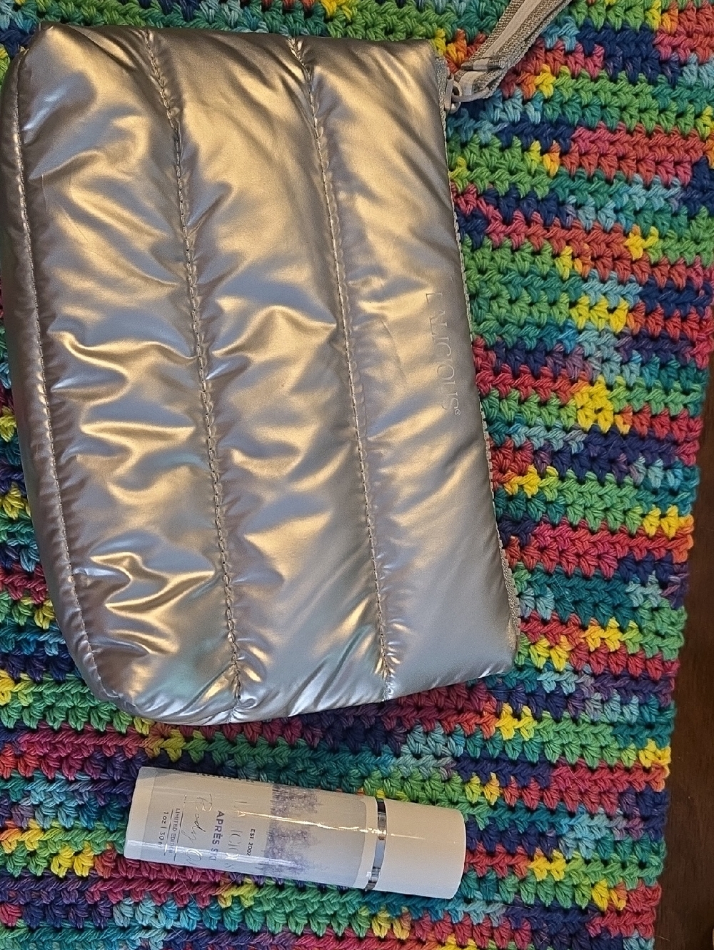 New Lalicious Brand Apres Ski Limited Edition Body Oil And Matching Quilted Bag